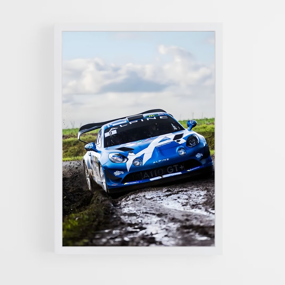 Poster Route Boueuse – affiche Alpine (vue 3)